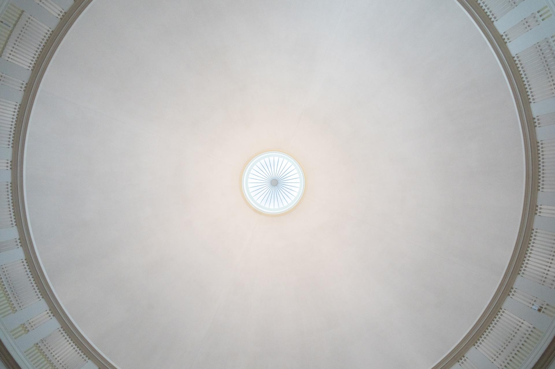 Detail of rotunda dome at UVA