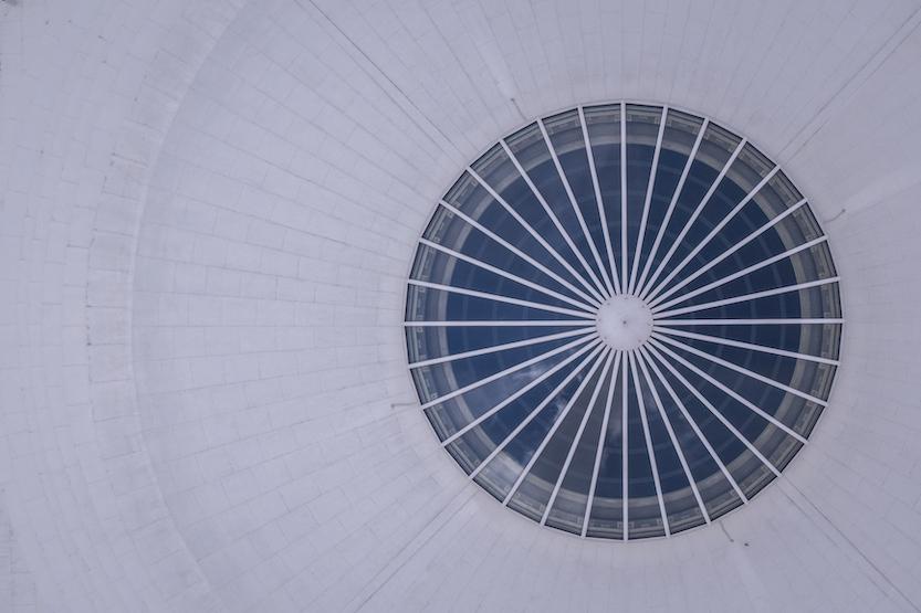 Detail of rotunda oculus at UVA