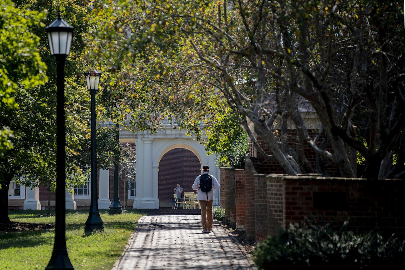 Students walking on Grounds